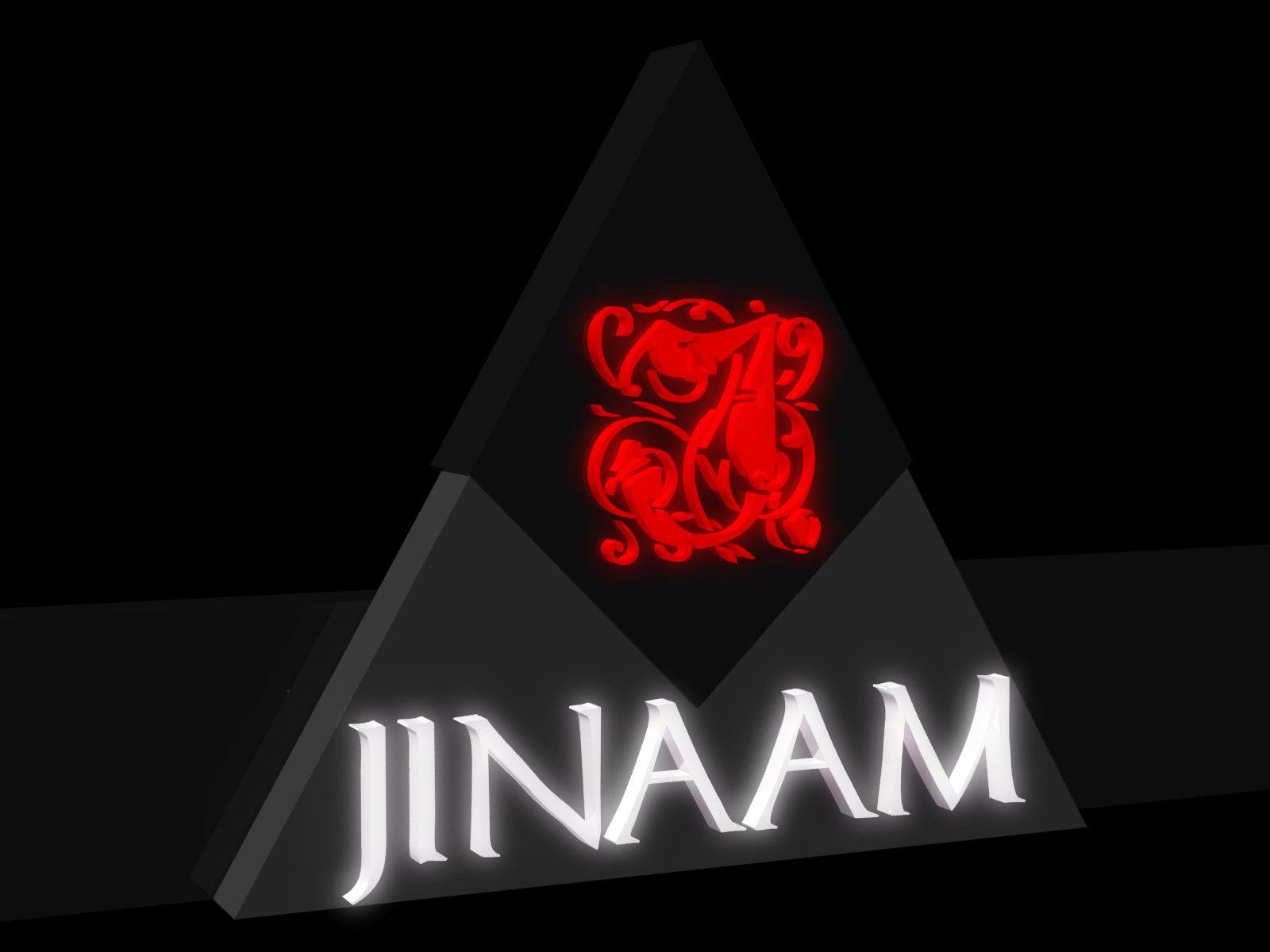 Jinaam — 3D Signage Design